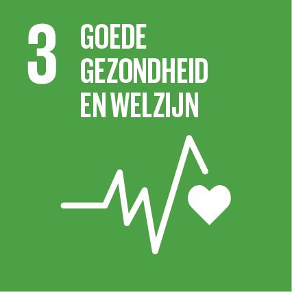 Logo SDG 3 Goede gezondheid