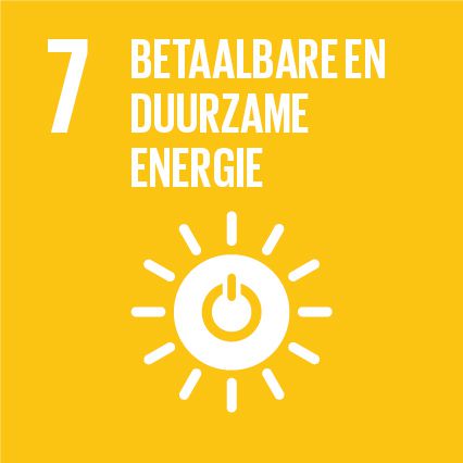 Logo SDG 7 duurzame energie