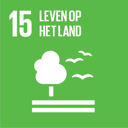 Logo SDG 15 Leven op het land